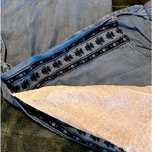 Soft Surroundings Boho Choc Wide Leg Tencel Jeans